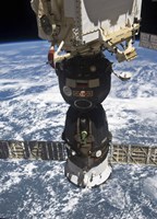 The Soyuz TMA-19 spacecraft docked to the Rassvet Mini-Research Module 1 Fine Art Print