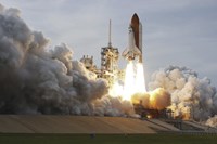 Space Shuttle from Kennedy Space Center Takes Off Fine Art Print