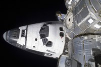 A High-angle view of the Crew Cabin of Space Shuttle Atlantis Fine Art Print