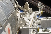 Close-up View of Components of the International Space Station Fine Art Print