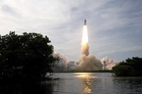 Space Shuttle Lifts Off Fine Art Print