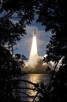 Space Shuttle Atlantis Lifts Off Fine Art Print