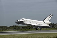 Space Shuttle Endeavour Touches down on the Runway at Kennedy Space Center Fine Art Print