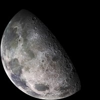 Color Mosaic of the Earth's Moon Fine Art Print