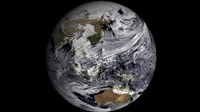 January 2, 2009 - Cloud Simulation of the Full Earth Fine Art Print