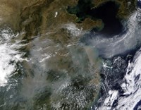 Haze across the North China Plain Fine Art Print