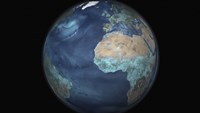 Full Earth Showing Evaporation over the Atlantic Ocean and the Surrounding Continents Fine Art Print