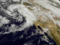 A Series of Strong Storms with Fierce Winds and Heavy Rains Hit California - various sizes