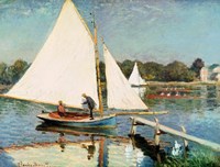 Sailing at Argenteuil, c.1874 Fine Art Print