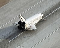 Space Shuttle Discovery on the Runway at Edwards Air Force Base Fine Art Print