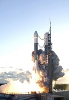 The Delta II Rocket Lifts off from its Launch Pad Fine Art Print