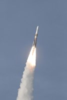 A Delta IV Rocket Roars into the Sky with the GOES-O Satellite Aboard Fine Art Print