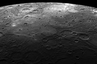 Large Craters on the Planet Mercury Fine Art Print