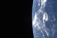 Earth's Horizon and the Blackness of Space Fine Art Print