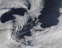 Ship-Wave-Shaped Clouds in the South Indian Ocean - various sizes