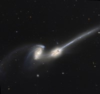 NGC 4676, also Known as the Mice Galaxies Fine Art Print