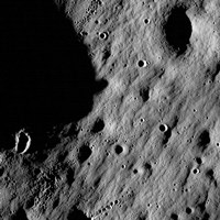 Cratered Regions near the Moon's Mare Nubium Region Fine Art Print