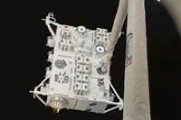 The Japanese Experiment Module Exposed Facility in the Grasp of the Shuttle's Remote Manipulator System Arm Fine Art Print