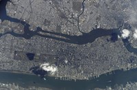 Manhattan Island and its Easily Recognizable Central Park Fine Art Print