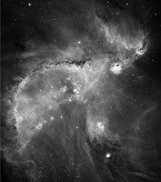 NGC 346 and N66 in the Small Magellanic Cloud Fine Art Print