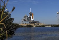 Space Shuttle Discovery on the Launch Pad Fine Art Print