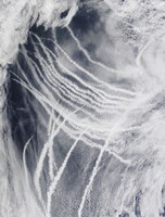Ship Tracks the Northern Pacific Ocean Fine Art Print