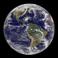 Full Earth Showing Hurricane Paloma Fine Art Print