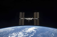 The International Space Station Backdropped by Earth's horizon Fine Art Print