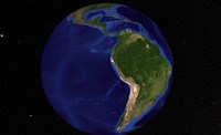 The Blue Marble Next Generation Earth Showing South America Fine Art Print