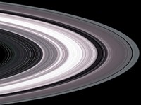 Small Particles in Saturn's Rings Fine Art Print