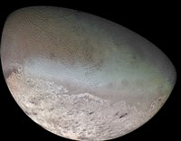 Triton, the Largest Moon of planet Neptune Fine Art Print