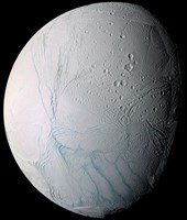 Saturn's Moon Enceladus Fine Art Print