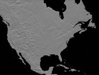 Stereoscopic View of North America Fine Art Print