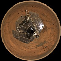 Mars Exploration Rover on the Surface of Mars Fine Art Print