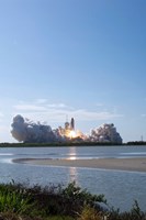 Space Shuttle Discovery Lifts Off Fine Art Print