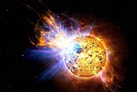 A Flare on the Star Known as EV Lacertae - various sizes