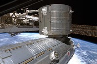 The Kibo Japanese Pressurized Module and Kibo Japanese Logistics Module of the International Space Station Fine Art Print