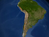 Glaciers in Regions of South America Fine Art Print