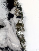 Meltwater Ponds along Greenland West Coast Fine Art Print