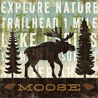 Simple Living Moose Fine Art Print