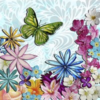 Whimsical Floral Collage 3-2 by Megan Duncanson - various sizes