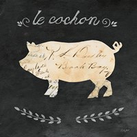 Le Cochon Cameo Sq Fine Art Print