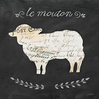 Le Mouton Cameo Sq Fine Art Print