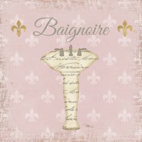 Vintage Bath VII Fleur Pink Fine Art Print