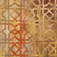 Gilded Trellis I Fine Art Print