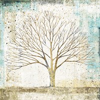 Solitary Tree Collage Fine Art Print