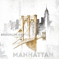 Brooklyn Bridge by Avery Tillmon - 18" x 18"