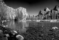 California Yosemite Valley view from the bank of Merced River by Anna Miller - various sizes