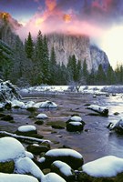 Winter snow, Merced River by Jaynes Gallery - various sizes