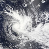 Tropical Cyclone Daman over the South Pacific Ocean Fine Art Print
